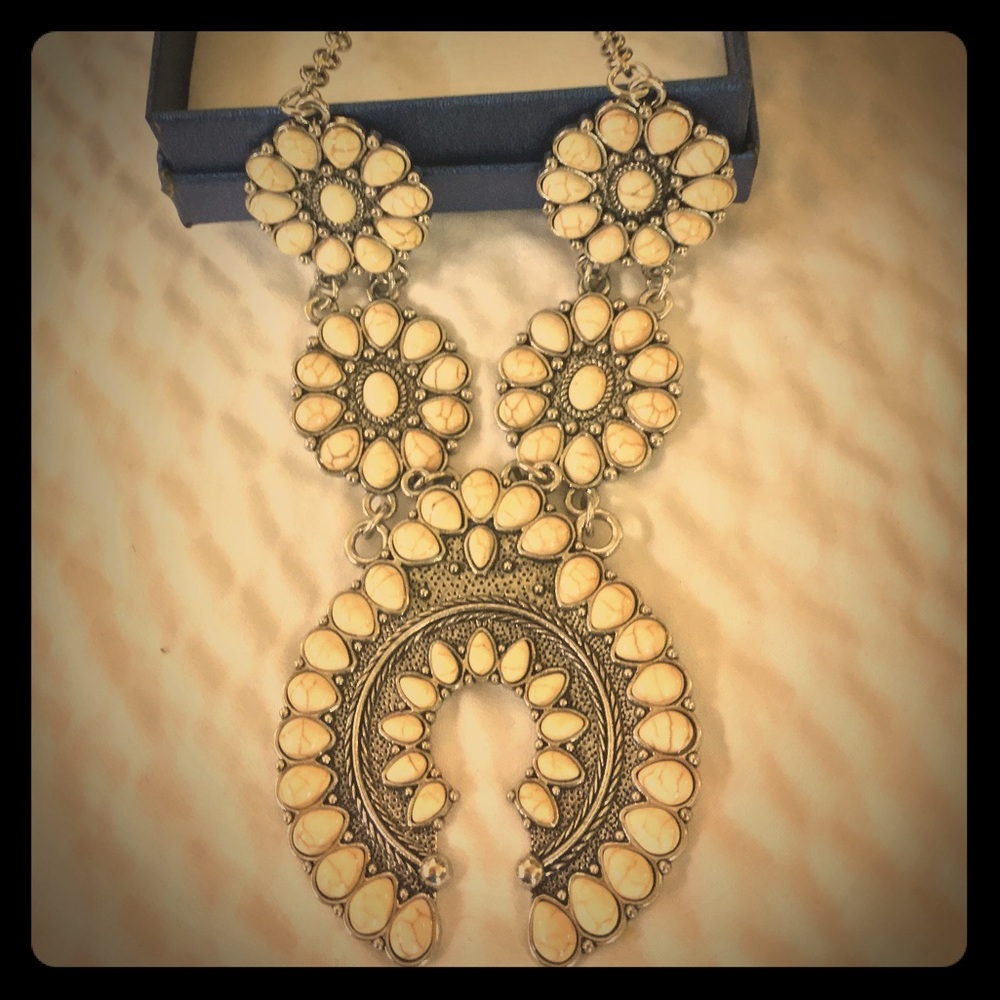 Beaded Cream Necklace
